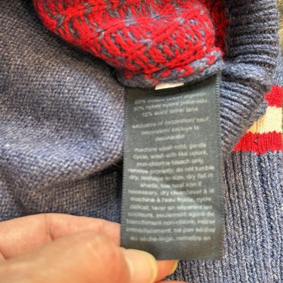 Tommy‎ Hilfiger Sweater Womens Medium Snowflake Crewneck Pullover Wool Blend NEW - Picture 6 of 14